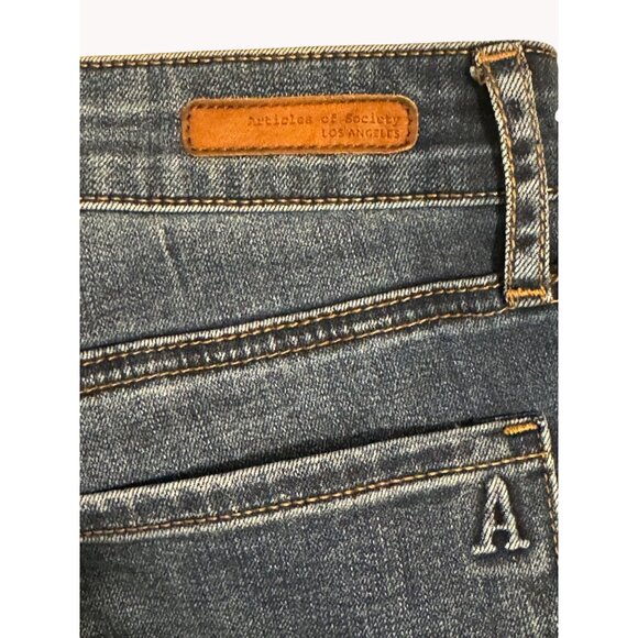 Articles of Society Sarah Mid-Rise Medium Blue Skinny Jeans Size 28 Stretch - Picture 8 of 11